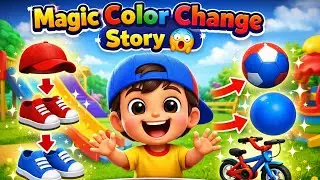 Magic Color Change Story 😱 | Kids Cartoon in Urdu |Cartoon World kids