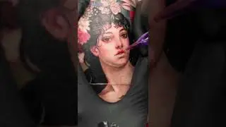 Roman goddess Flora tattooed by Deborah Genchi