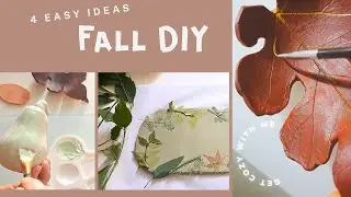 BEGINNER Friendly Fall DIY Clay Tutorial | Pumpkins, Coasters & Candle Holders 🍁