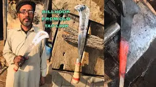 How to make a billhook❤️&zwj;🔥#blacksmith #youtubevideo