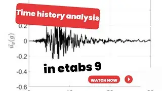 Time history analysis in etabs 9.7.4 ( farsi-persian language) part 7 #etabs #sap2000