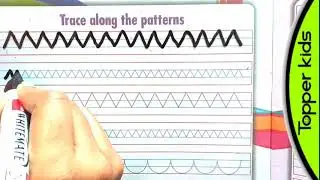 UKG English Day10 Writing book ,Trace the patterns pg 2