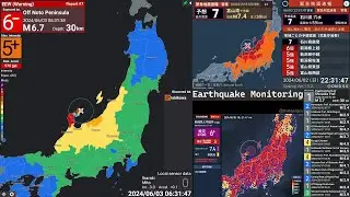 Live Japan Earthquake and Tsunami Monitoring