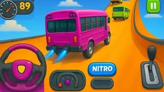 Crazy Bus Mega Ramp Impossible Racing &ndash; School Bus Loop Challenge &ndash; Android Gameplay