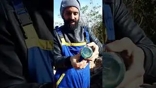 Making glass bottle wall by making bricks