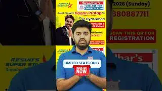 Limited Seats! 🚨 Gagan Pratap Sir LIVE in Hyderabad 🔥 | SSC & Railway  Career Guidance Seminar #cce