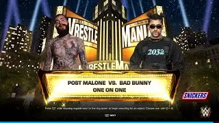 Post Malone Vs Bad Bunny WWE WrestleMania Battle of Artists Prediction
