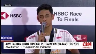 Alwi Farhan Juara Tunggal Putra Indonesia Masters 2026