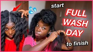 My realistic LENGTH RETENTION washday routine start to finish (harmattan/winter)