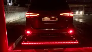 Nilight 60&rdquo; led strip attached to cargo carrier basket