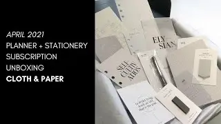 What's Inside? Unboxing our April Planning + Stationery Subscription Box | Cloth & Paper