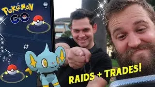 RAIDS AND TRADES WITH FLEECEKING (POKEMON GO SYDNEY, AUSTRALIA VLOG)