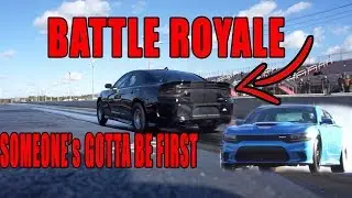 EPIC FIGHT. WORLDS Fastest Charger Hellcats