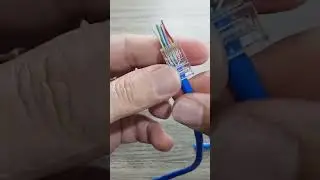 Veja Como &eacute; F&aacute;cil Montar o RJ45 Vazado Para Montar um Cabo de Rede #caboderederj45 #comocrimparrj45