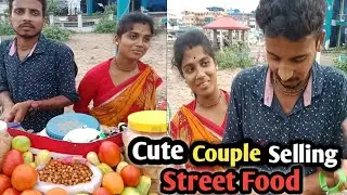 Beutiful Couple Selling Street food 😍🥰 || Couple Video || Food Explorer