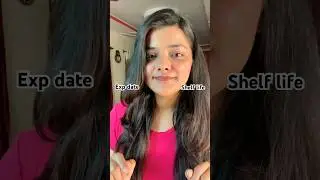 Difference between expiry date & shelf life ✨ #shortsyoutube #skincare #shortvideo