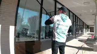 Blue Water Power Washing - Water Fed Pole - Storefront Window Cleaning