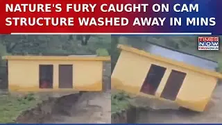 Jammu Kashmir Kathua Faces Nature&rsquo;s Fury | Structure Washed Away Amid Monsoon Flash Floods| Watch