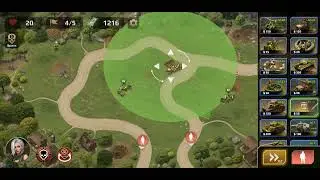 WWII Defense: RTS Army TD Game (mobile) Level 29 (Hard)