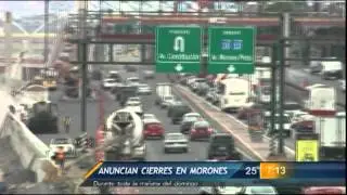 Las Noticias - Anuncian cierres viales en Av. Morones Prieto