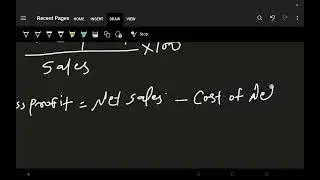 Management Accounting - Ratio Analysis ( Gross Profit Ratio)
