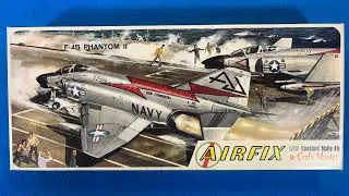 Airfix 1966 F-4B Phantom II Vintage Model Airplane Kit Review Unboxing 