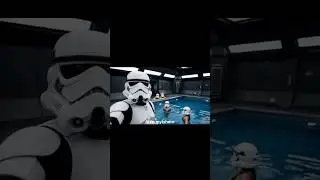 Stormtrooper TK-69 Jonny shows the Foxtrot Squad training area #starwars #shorts