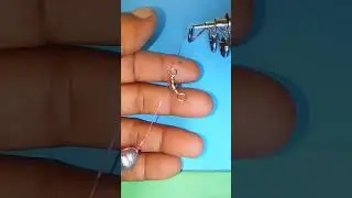 The best to tie weight to fishing line with swivel and hook.