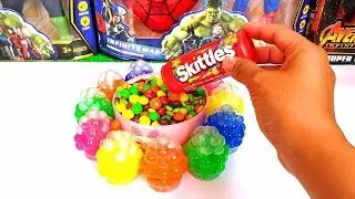 Yummy Yummy Skittles Chacha Colorful Candy | Five Little Monkey Nursery Rhymes Song