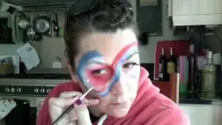 ThorneFX - Red White and Blue Design (USA, ENGLAND, FRANCE) 4th July Face Painting