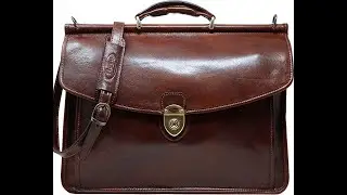 Floto Firenze Dowell Italian Leather Briefcase Messenger Bag Men's (link) 