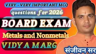 Very Important MCQ questions metals and Nonmetals 