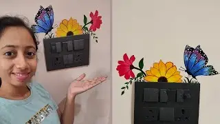 Switchboard painting || Wall painting || Wall decoration ideas 