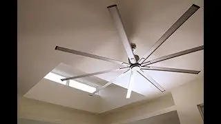Big Air ICF96UPS Industrial Ceiling Fan, 96-Inch, Silver