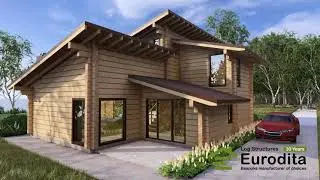 Eurodita Two storey Glulam Log house Glulife