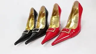 Sorbern 12Cm Red Cigarette Heels Pump Shoes Women Long Pointed Toe Super Thin Heels