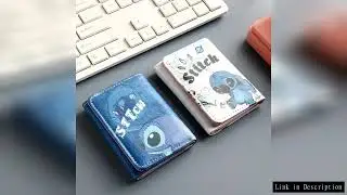 Cartoon Stitch Wallet for Women PU Leather Short Folding Billfold Girl's Coin Purse Lovely Little Mo