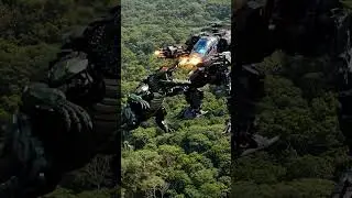 Crocodile vs Helicopter Clash
