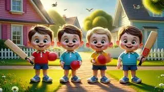 Four Friends, One Team Forever 🏏 | Kids Friendship Story | Moral Story for Children