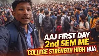 Aaj 2nd semesters me first day class strength high raha collegelife#subscribemychannel #collagelife 