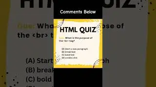 HTML QUIZ #coding #htmlcss #quiz #shorts #trending