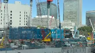 62階385m「Torch Tower（トーチタワー）」（常盤橋街区再開発プロジェクト B棟）の様子 2025年10月2日撮影