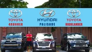 2020 Hyundai Palisade Ultimate vs Toyota Highlander Limited vs Toyota 4Runner Limited