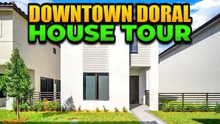 Tour This Brand New Construction Home in Downtown Doral with Lots of Amenities!