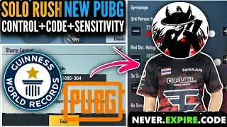 [Update PUBG/KR] @SoloRush03  New Controls Code And Sensitivity Code || Solo Rush Control Layout Code