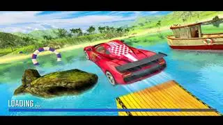 Car Water Surfing Games 2021 - Floating Car Racing Simulator - Android IOS Gameplay