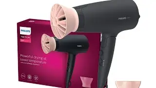 Philips Hair Dryer - Powerful drying with less heat I 6 Styling options for Salon like blowdryI