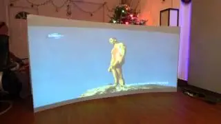 NEW CRYSTAL EDGE 4K CURVED PROJECTOR SCREEN 100