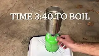 Stainless steel pot VS Titanium pot water boil time test with surprise ending 😮