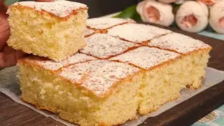 Лимонный кекс из 12 ложек! БЕЗ МАШИН! Знаменитый итальянский кекс! Быстрый и простой рецепт!